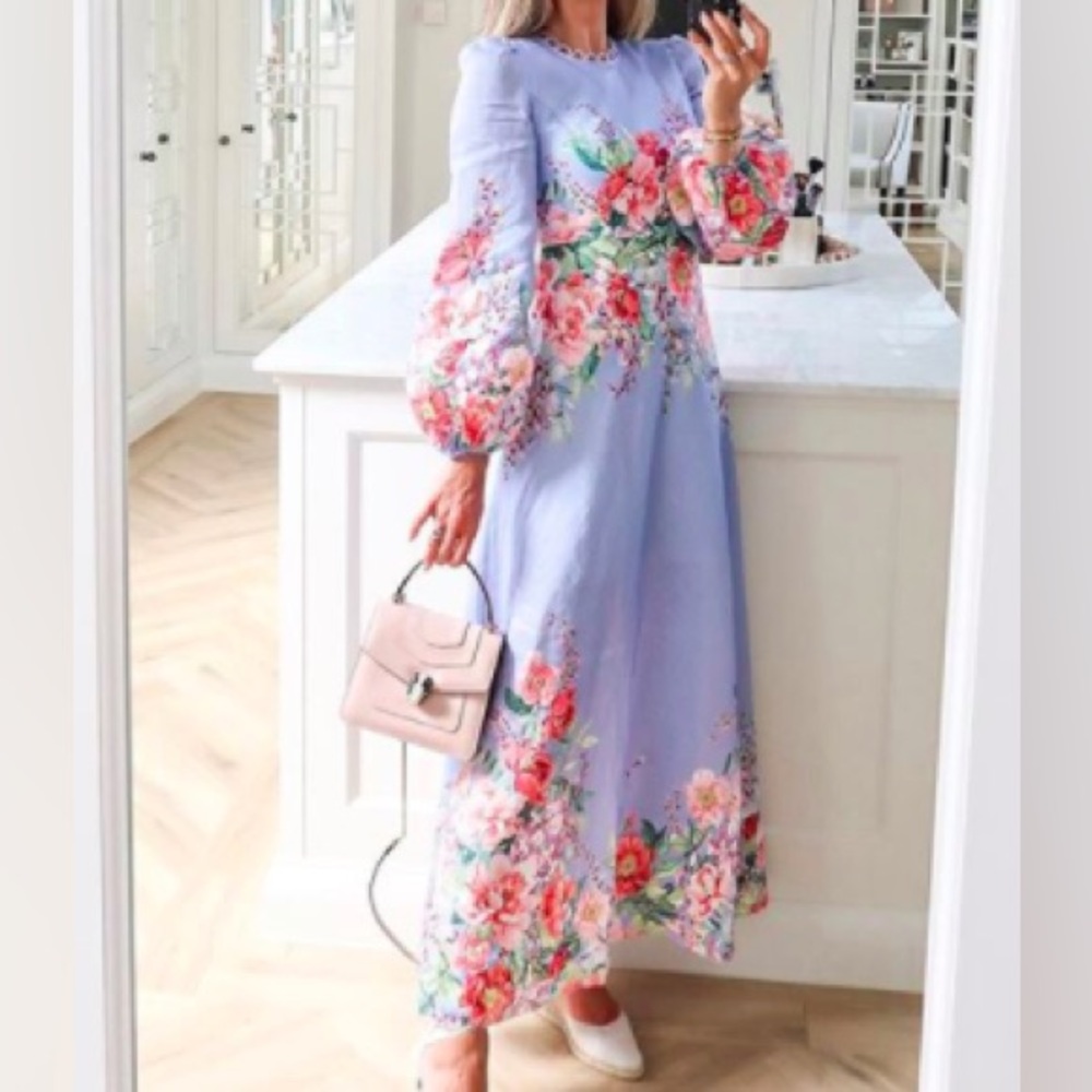 ZIMMERMANN FLORAL MAXI DRESS